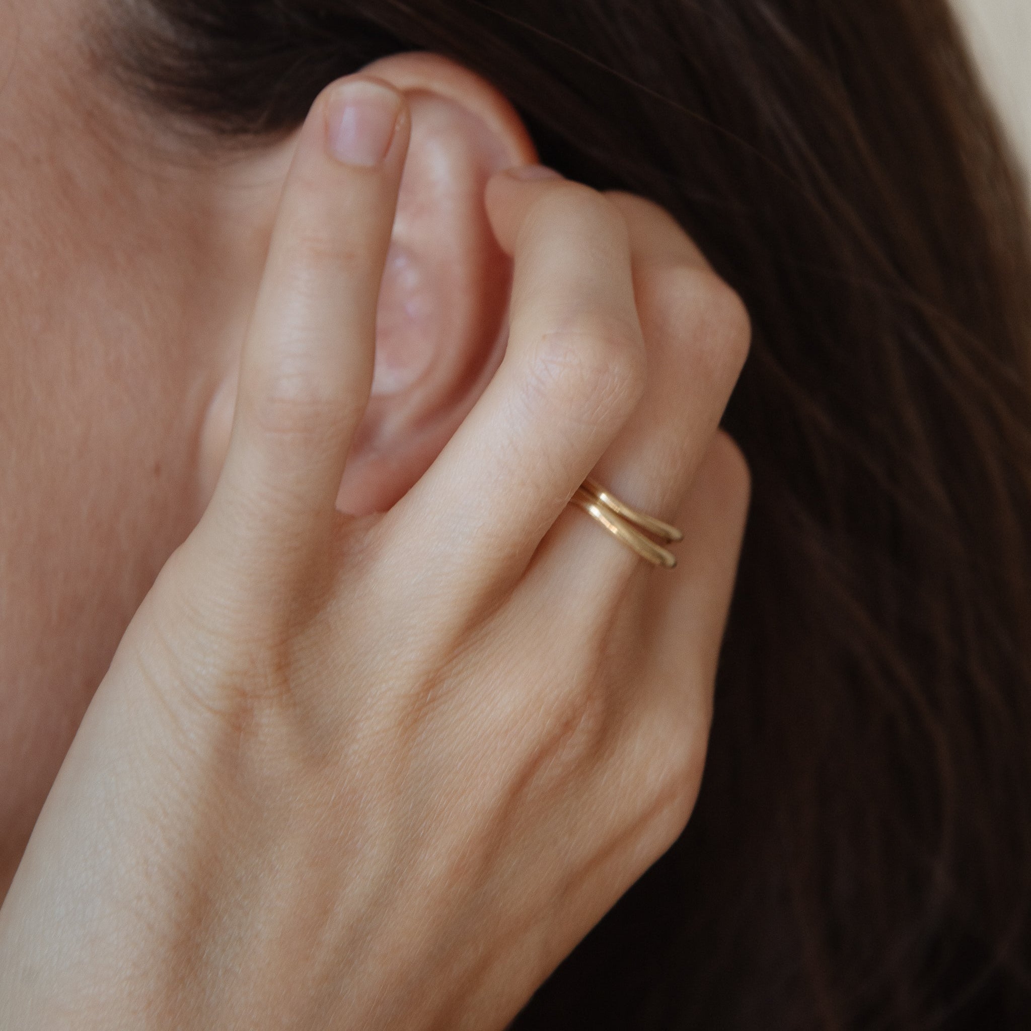 Anillo de oro 18k hecho a mano en Barcelona – Oretta