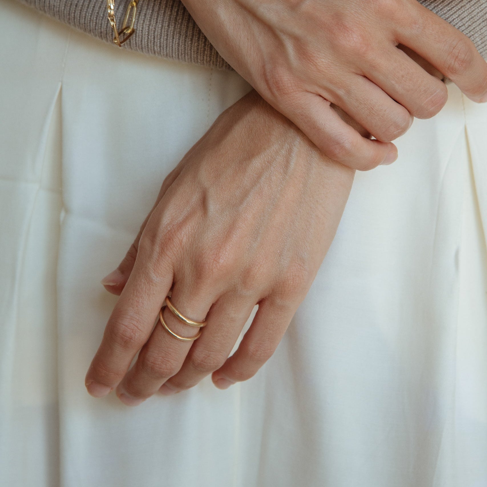 Anillo de oro 18k hecho a mano en Barcelona – Oretta
