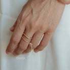 Anillo de oro 18k hecho a mano en Barcelona – Oretta